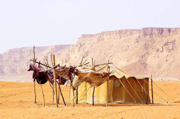 Traditionella arabiska camp — Stockfoto