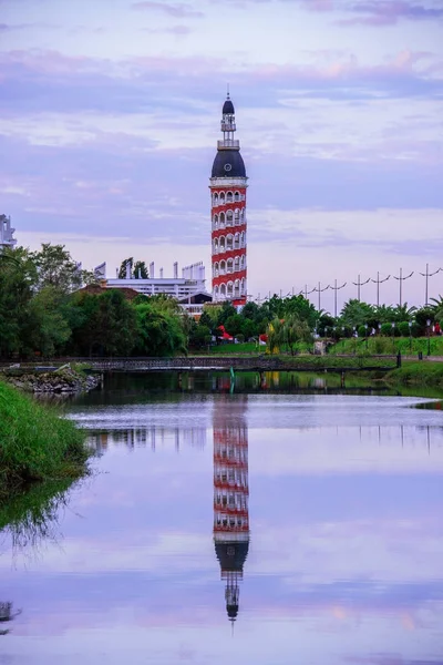 Batumi Gruzie Oct 2017 Věž Restaurace Batumi — Stock fotografie