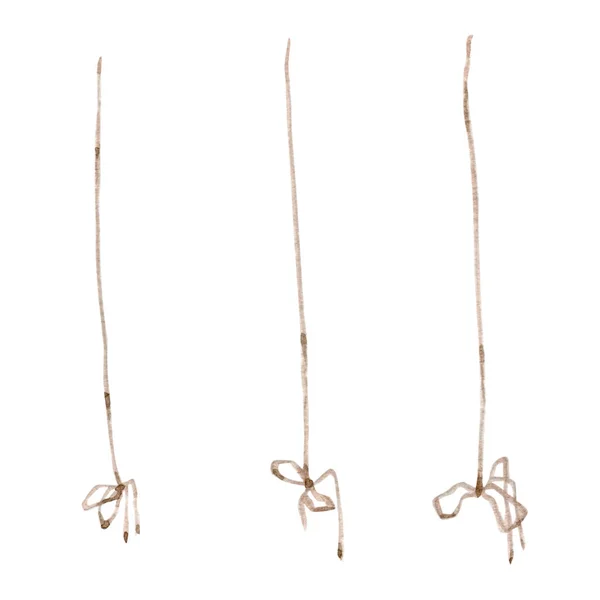 水彩イラストロープ弓 — ストック写真