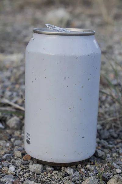 white can of soda