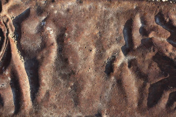 kahverengi metal desen arkaplan buruşuk ve katlanmış, metal corrod