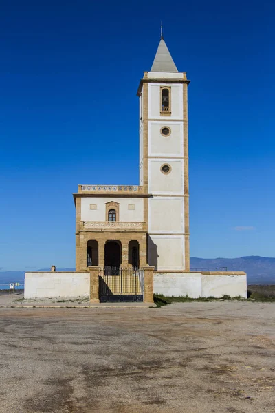 front view of the church of Cabo de Gata, Almeria Province, Anda