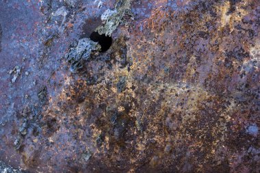 Paslı metal dokulu, eski metal demir pas arka plan ve doku