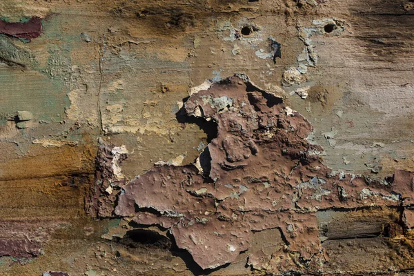 Eski ahşap doku arka plan, ahşap kaplama ahşap kaplama kabuk boyalı yüzey, eski kaba yatay ahşap desen boya izleri, ahşap dokular arka plan