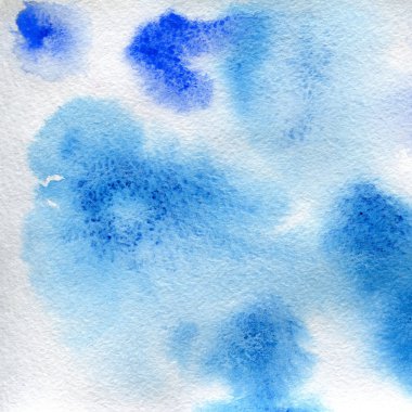 Sulu Boya doku şeffaf mermer noktalar renk mavi. suluboya arka plan.