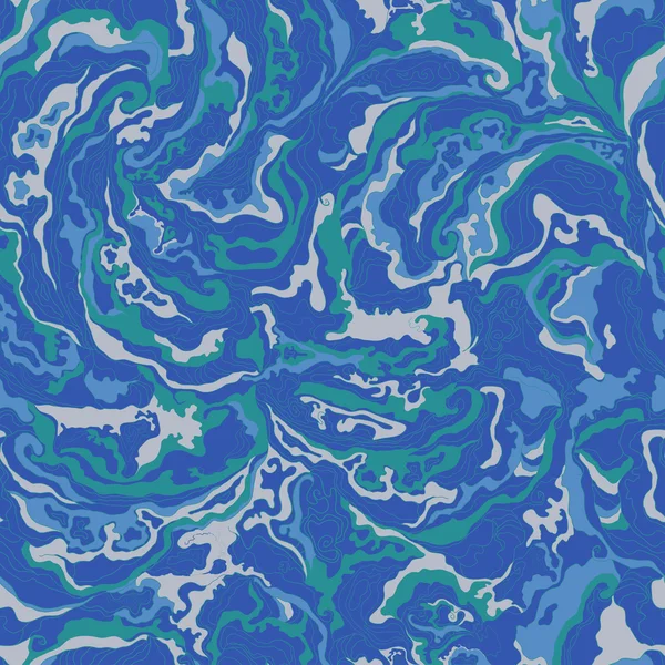 Motif avec la texture de l'image des nuances de fumée bleu et vert  . — Image vectorielle