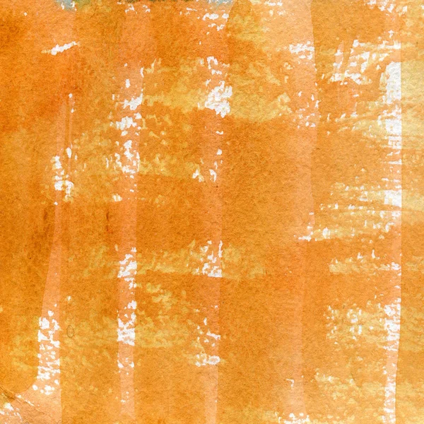 Textura acuarela de un color naranja transparente, marrón. Ilustración. Acuarela fondo abstracto, manchas, desenfoque, estiramiento, verter, imprimir, frotar . — Foto de Stock