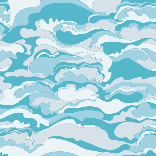 Motif Avec Image Texture Crème Des Tons Bleu Clair Blanc — Image vectorielle