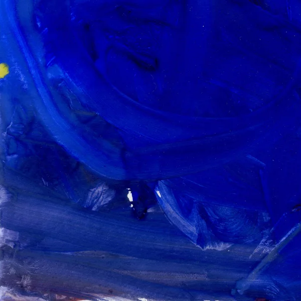 Ilustración en acuarela. Textura. Mancha transparente acuarela. Desenfoque, spray. Color azul oscuro . — Foto de Stock