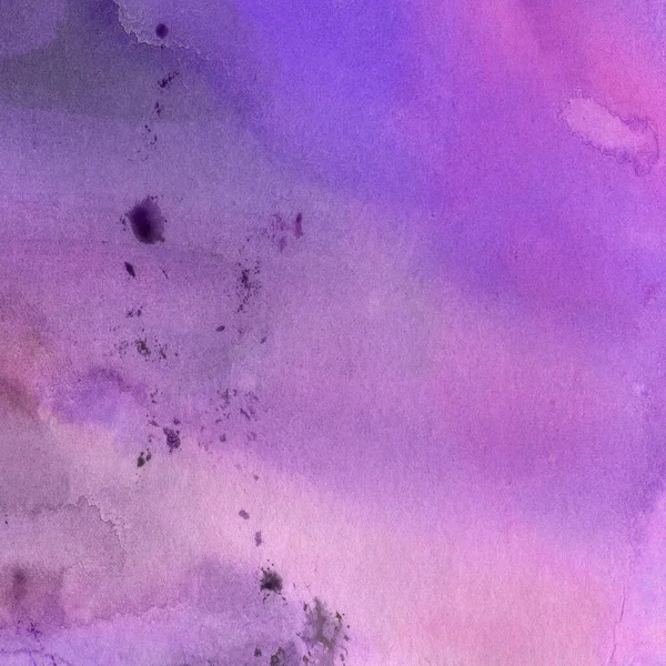 Ilustração aquarela. Textura. Mancha transparente aquarela. Borrão, spray. Cor violeta . — Fotografia de Stock