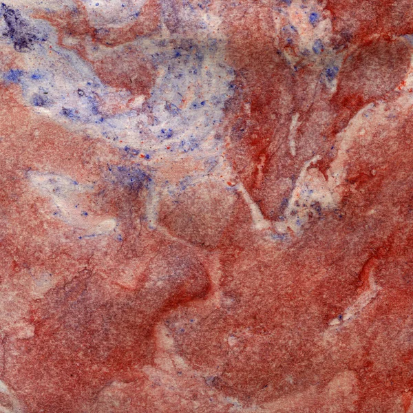 Watercolor Illustration Marble Texture Red Color Background — Stock Photo, Image
