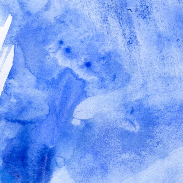 Textura Ilustración Acuarela Mancha Transparente Acuarela Aerosol Difuminado Color Azul —  Fotos de Stock