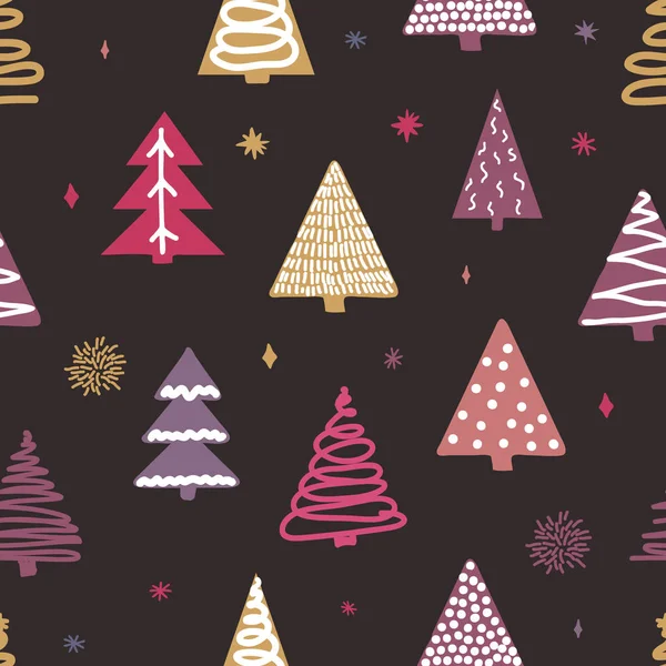 Basit Noel ağaçları ile Seamless Modeli