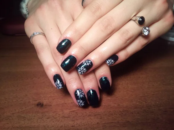 Manikürcü onu mükemmel bir manikürcüye dönüştürdü. Ellerinde cilalı jöle vardı ve müşteri mutluydu.