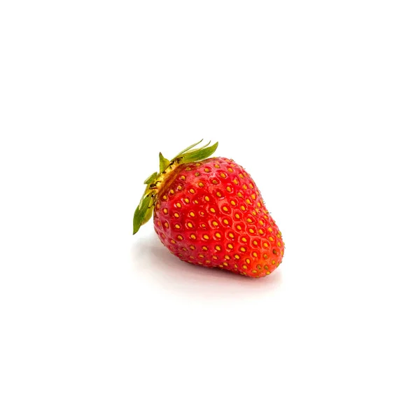 Photo of red strawberry isolated on white background — Stock Photo, Image