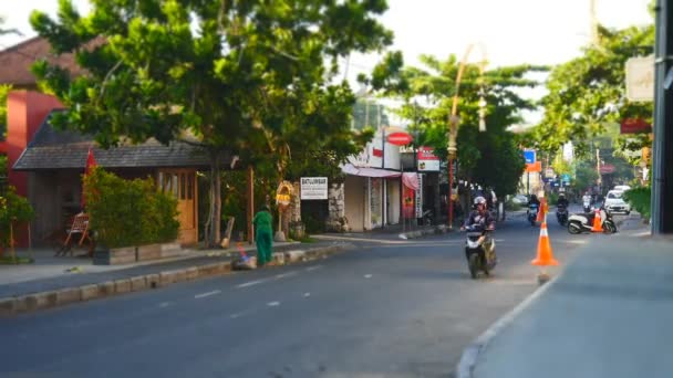 Sanur Danau Tamblingan street (zaman atlamalı) — Stok video