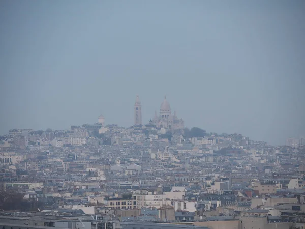 Vista de Le Sacre-Coeur desde el Arco del Triunfo —  Fotos de Stock