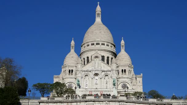 Sacre Coeur Párizsban — Stock videók