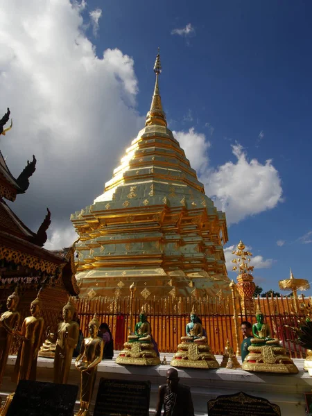 Pagode Doi Suthep Tempel in Chiang Mai — Stockfoto