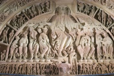 lento ve heykel Basilica Sainte-Marie-Madeleine, Vezelay
