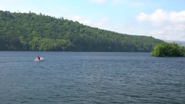 Вид на озеро Уиндермир в Озерном округе — стоковое видео