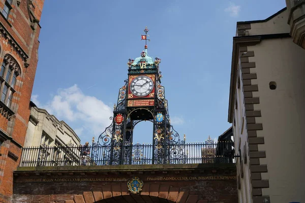 Eastgate & Eastgate Clock,Chester — Stock fotografie