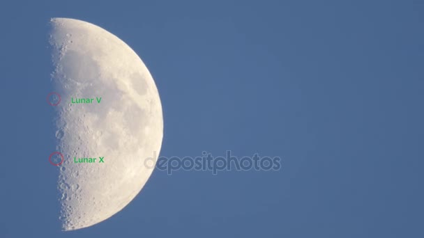 Lunar X a Lunar V — Stock video