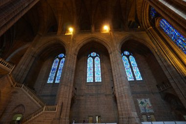 Liverpool, İngiltere - 25 Mayıs 2017: Liverpool Katedrali