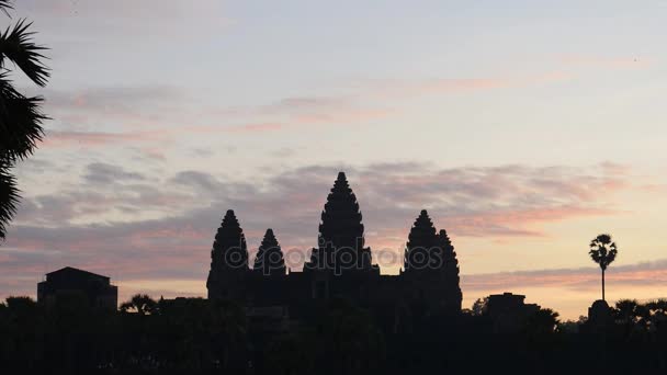 Siem Reap Camboya Diciembre 2017 Angkor Wat Famoso Monumento Camboyano — Vídeo de stock