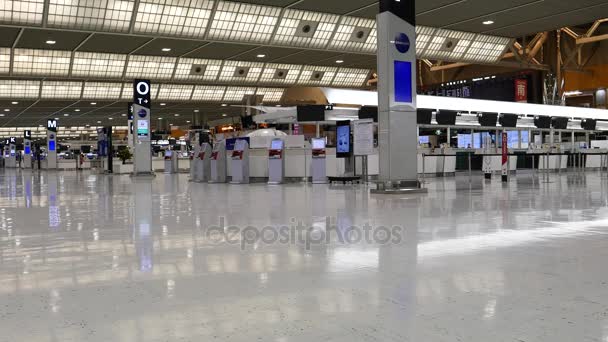 Narita Japonya Aralık 2017 Narita Havaalanı Terminal Iade Çoğu Sayaçları — Stok video