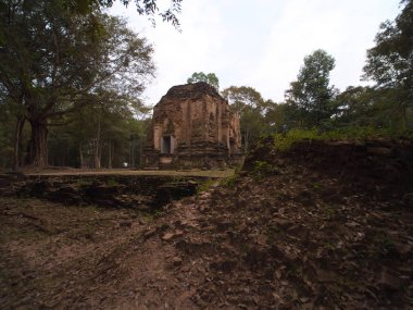 Kampong Thom, Kamboçya-Aralık 21, 2017: Sambor olduğunuzu Kuk Kamboçya'da arkeolojik bir sitedir. O 7 yüzyıldan tarihleri.