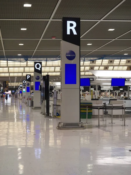 Narita Japão Dezembro 2017 Narita Airport Terminal Muito Tranquilo Por — Fotografia de Stock