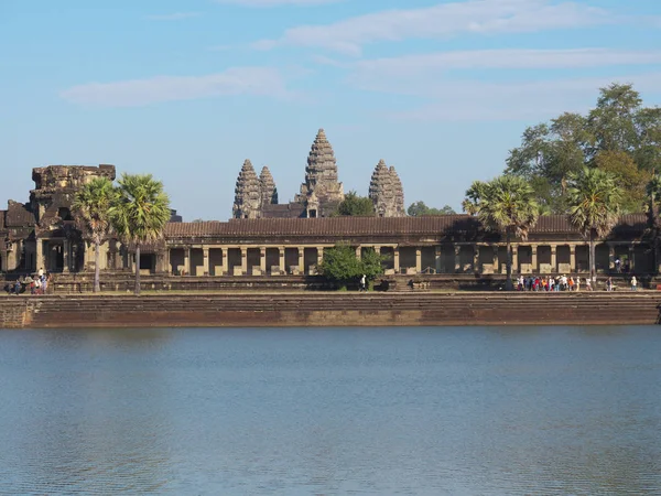 Siem Reap December 2017 Angkor Wat Kambodjanska Landmärken — Stockfoto
