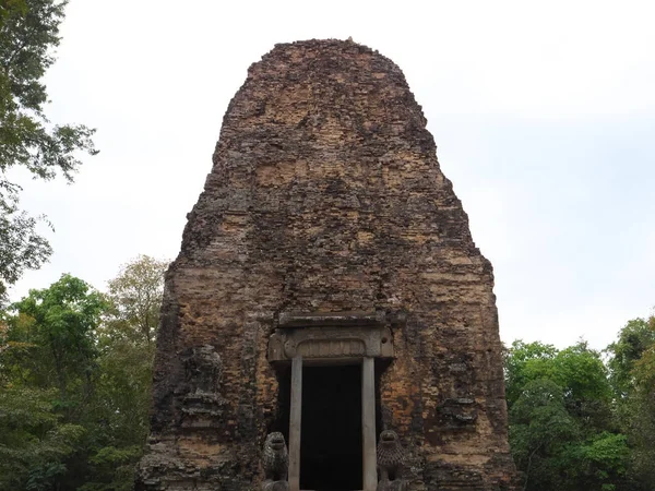 Kampong Thom Kambodža Prosinec 2017 Sambor Preimplantačním Kuk Archeologická Lokalita — Stock fotografie