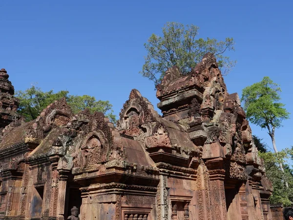 Siem Reap Kamboçya Aralık 2017 Banteay Srei Hindu Tanrısı Shiva — Stok fotoğraf