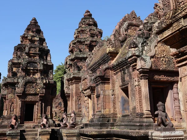 Siem Reap Camboja Dezembro 2017 Banteay Srei Templo Cambojano Século — Fotografia de Stock