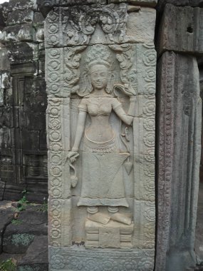 Bir Budist tapınağı Angkor, Kamboçya Siem Reap-Aralık 23, 2017:Banteay Kdei olduğunu.
