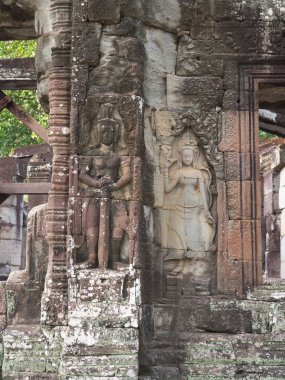 Bir Budist tapınağı Angkor, Kamboçya Siem Reap-Aralık 23, 2017:Banteay Kdei olduğunu.