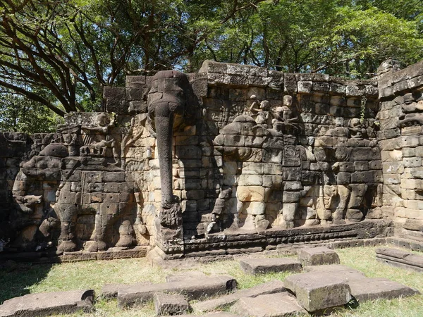 Siem Reap Kambodscha Dezember 2017 Die Terrasse Der Elefanten Ist — Stockfoto