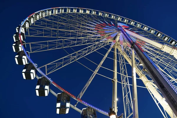 Paris França Janeiro 2018 Uma Roda Gigante Móvel Place Concorde — Fotografia de Stock