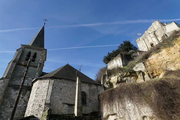 Loir Cher Frankrijk Januari 2108 Chateau Montrichard Geruïneerd 11E Eeuwse — Stockfoto