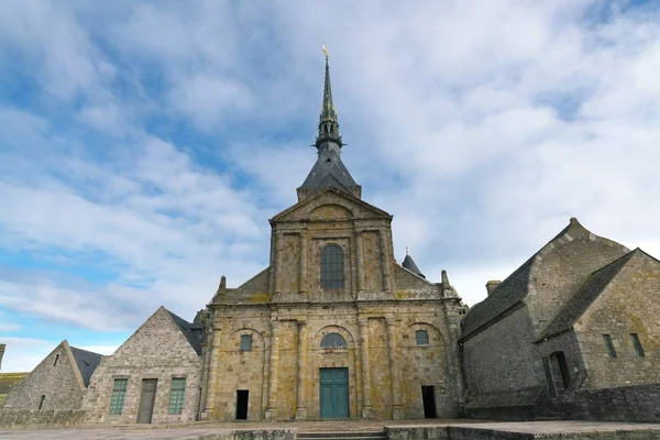 Normandy France January 2018 Abbey Mont Saint Michel — Stock Photo, Image