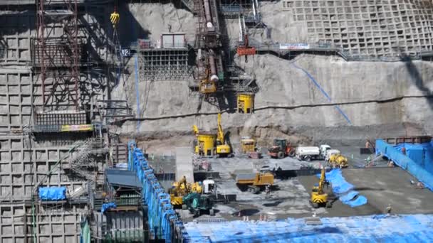 Gunma Japan Mart 2018 Yanba Barajı Olan Beton Ağırlık Barajı — Stok video