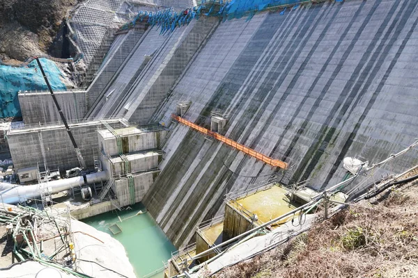 Gunma Japonia Marzec 2018 Yanba Dam Dam Betonu Grawitacji Która — Zdjęcie stockowe