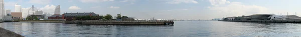 Kanagawa Japan April 2018 Panorama View Yokohama Port Gateway Greater — Stock Photo, Image