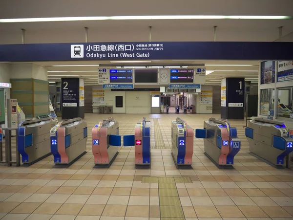 Tokyo Japan Maj 2018 Station Grindarna Tidigt Morgonen Förorten Tokyo — Stockfoto