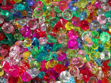 Tokyo, Japonya-Mayıs 3, 2018: Renkli oyuncak mücevherleri ve elmas