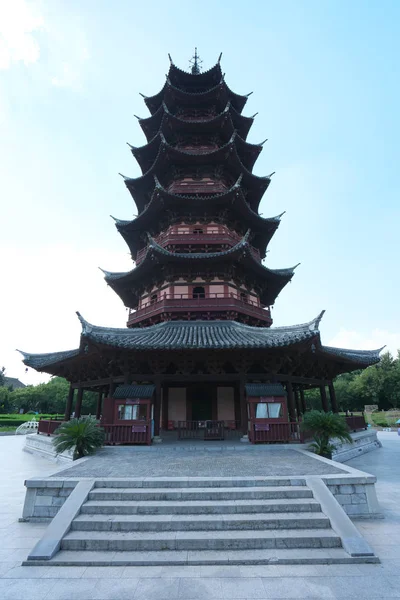 Suzhou China September 2019 Πύργος Ruiguang Στο Nan Men Suzhou — Φωτογραφία Αρχείου