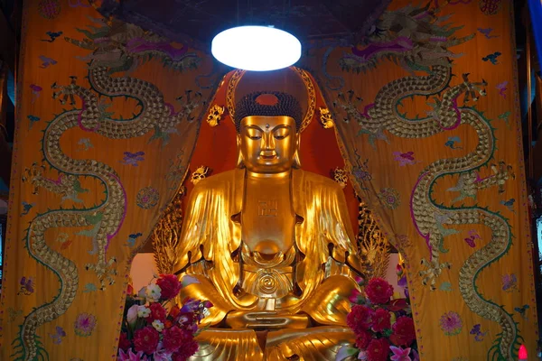 Suzhou China Septiembre 2019 Estatua Buda Del Templo Hanshan Suzhou — Foto de Stock