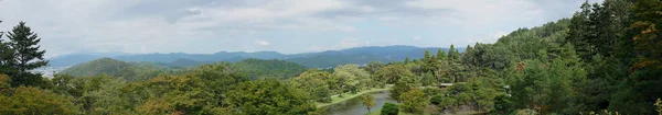Kyoto,Japan-September 27, 2019: Panoramic view of Shugakuin imperial villa or Shugakuin Rikyu in Kyoto